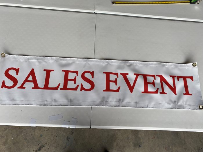 Sales Event 18 oz Banner