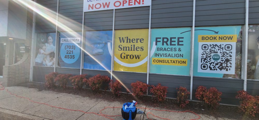 Dental Dumfries VA Window Glass Vinyl (1) Signs Banners Marketing Websites