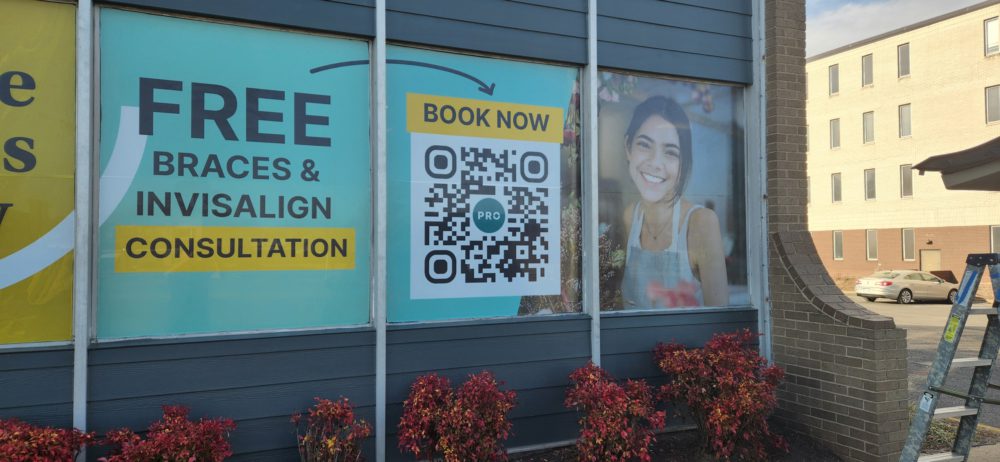 Dental Dumfries VA Window Glass Vinyl (2) Signs Banners Marketing Websites